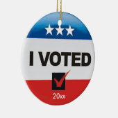 私は両面を投票しました セラミックオーナメント (右)