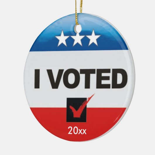 私は両面を投票しました セラミックオーナメント (左)