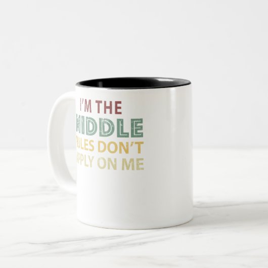 私は中の子です。私たちがルールを持っている理由です。 ツートーンマグカップ (正面左)