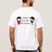 私は中国のな友人を見つけることができません。 Tシャツ (裏面)