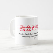 "私は中国語を話してもいいです!" マグ (正面左)