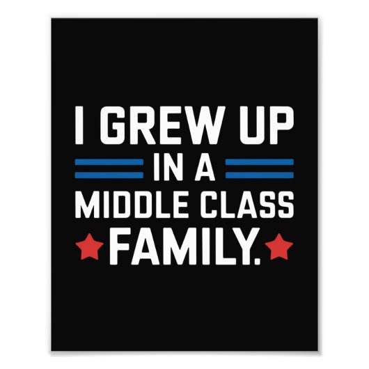 私は中流階級のカマラハリス家で育った フォトプリント            (正面)