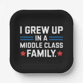 私は中流階級のカマラハリス家で育った ペーパープレート (正面)