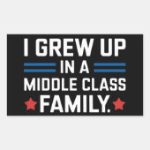 私は中流階級のカマラハリス家で育った 長方形シール (正面)