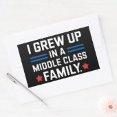 私は中流階級のカマラハリス家で育った 長方形シール (封筒)