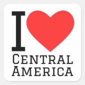 私は中米が大好きだ スクエアシール (正面)