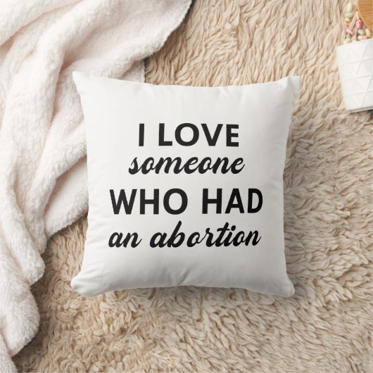 私は中絶した人を愛している クッション (ブランケット)