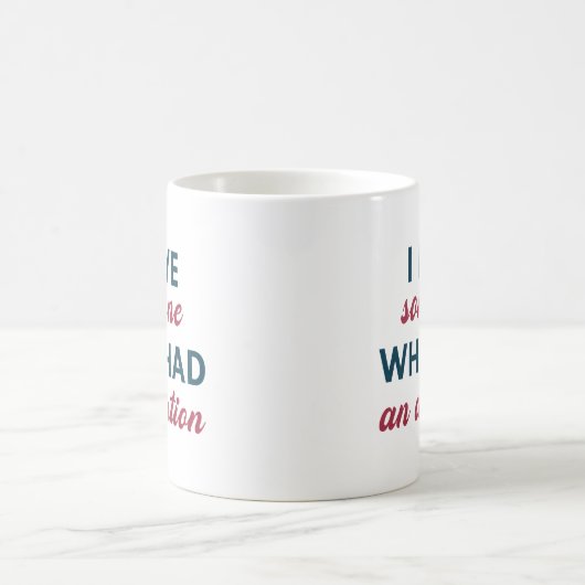 私は中絶した人を愛している コーヒーマグカップ (中央)