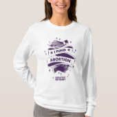 私は中絶の長袖のワイシャツに資金を供給します Tシャツ (正面)