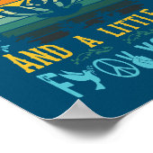 私は主に平和の愛と光と少し青 ポスター (角)