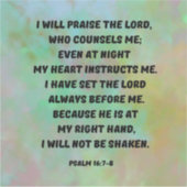 私は主の聖書の詩のノートPCを賞賛する シール (正面)