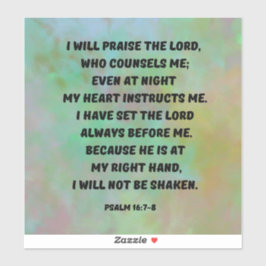 私は主の聖書の詩のノートPCを賞賛する シール