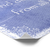 私は主を求め、彼は私に聖書の聖句を聞いた ポスター (角)