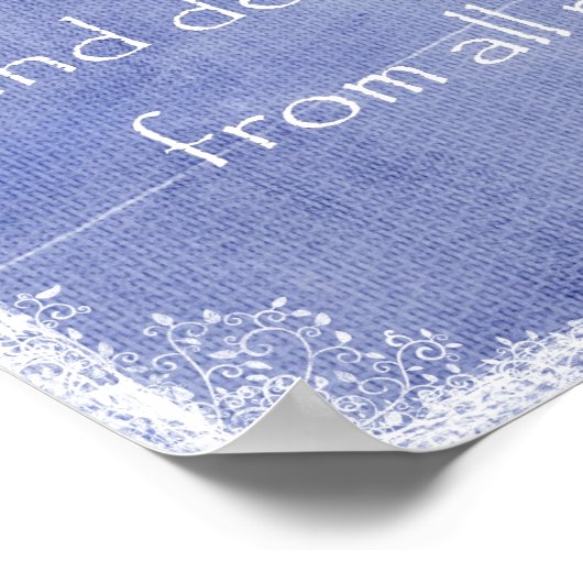 私は主を求め、彼は私に聖書の聖句を聞いた ポスター (角)