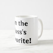 私は主任のお気に入りのなマグです コーヒーマグカップ (正面右)