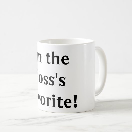 私は主任のお気に入りのなマグです コーヒーマグカップ (正面右)