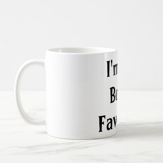 私は主任のお気に入りのなマグです コーヒーマグカップ (左)