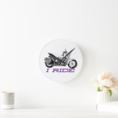 私は乗ります ラウンド壁時計 (ホーム)