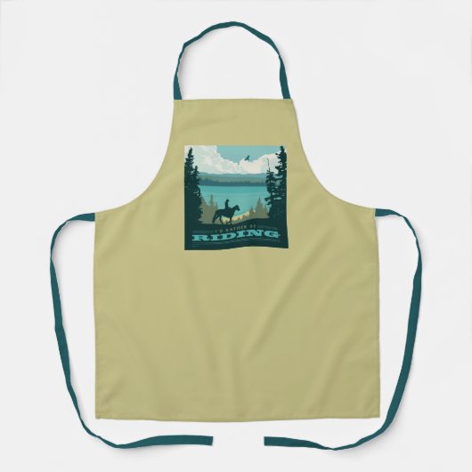 私は乗馬したい エプロン (正面)