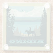 私は乗馬したい ガラスコースター (裏面)