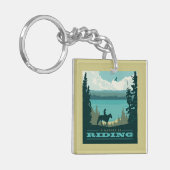 私は乗馬したい キーホルダー (正面左)