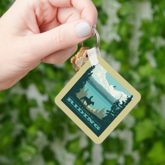 私は乗馬したい キーホルダー (手)