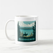 私は乗馬したい コーヒーマグカップ (左)