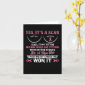 私は乳がんと闘い、乳がんに勝つ カード (黄色い花)