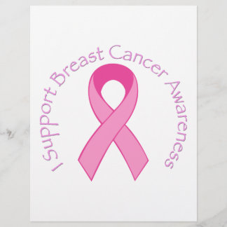 私は乳がんの認識度を支持する チラシ