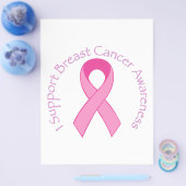 私は乳がんの認識度を支持する チラシ (シングル)