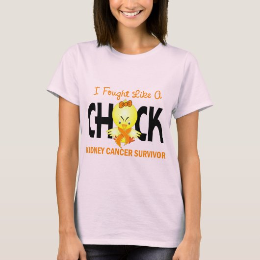 私は乳がん患者のように戦った Tシャツ (正面)