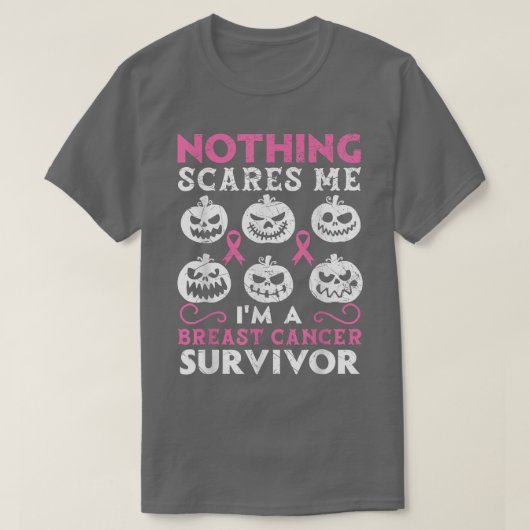 私は乳がん生存者の乳がん患者だ Tシャツ (デザイン正面)