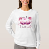 私は乳がん生存者ピンクリボンだ Tシャツ (正面)