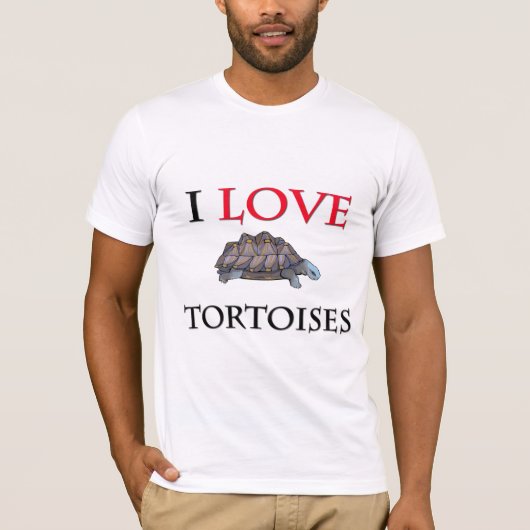 私は亀が大好き Tシャツ (正面)