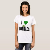 私は亀が大好き Tシャツ (正面フル)