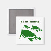 私は亀が好きだ マグネット (正面/裏面)