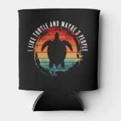 私は亀が好きで、3人くらいかな 缶クーラー (正面)