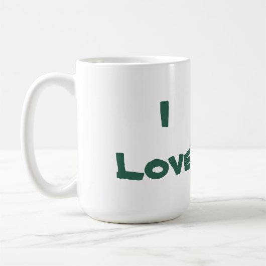 私は亀のマグカップが大好き コーヒーマグカップ (左)