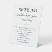 私は予約された結婚新郎の母の天国だ 台座サイン (正面)