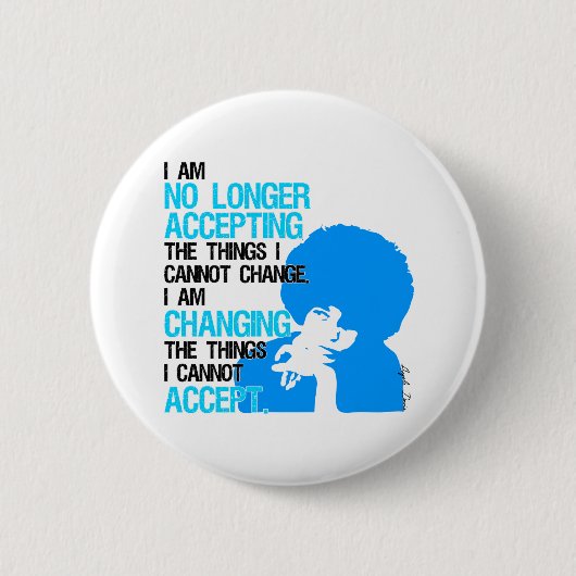 私は事の円形ボタンを変えています 缶バッジ (正面)