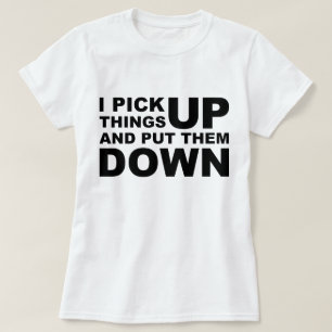 私は事を取り、それらをおろします置きます Tシャツ