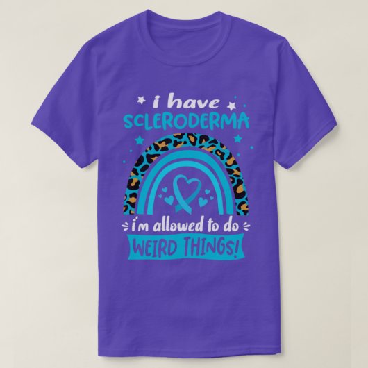 私は事を行うことを許された強皮症を風変わり持つ Tシャツ (デザイン正面)