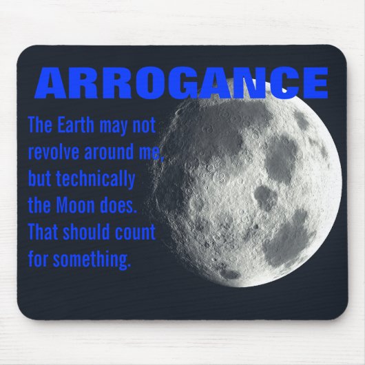 私は事実上宇宙の中心です マウスパッド (正面)