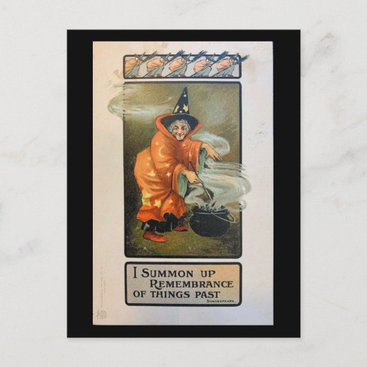 私は事物覚えを召喚過去ヴィンテージ ポストカード (正面)