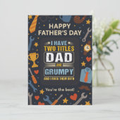 私は二つのタイトルのパパと不機嫌な父の日贈り物を持っている 招待状 (スタンド正面)