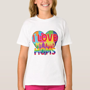 私は二人の母を愛している Tシャツ
