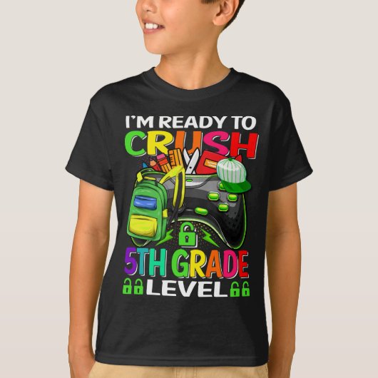 私は五等級ゲーマーを粉砕する準備ができている= Tシャツ (正面)