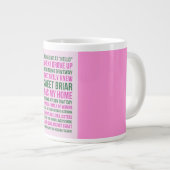 私は亜麻色になった ジャンボコーヒーマグカップ (正面右)