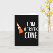 私は交通コーンオレンジの怠惰な簡単な衣装のホールです カード (黄色い花)