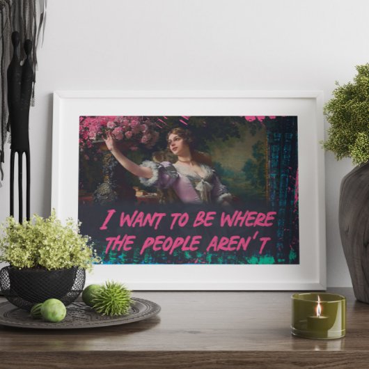 私は人々がウォールアートではない場所になりたい ポスター